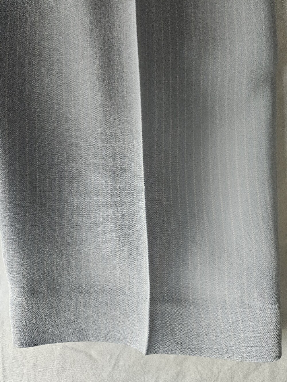LAUREN RALPH LAUREN LIght Blue Pin Striped Pleated 100% Silk Trousers | SZ 8 - Picture 9 of 11